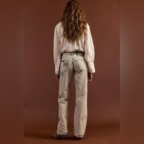 Free People We The Free Geranium Slouchy Straight Jeans - Picture 3 of 10